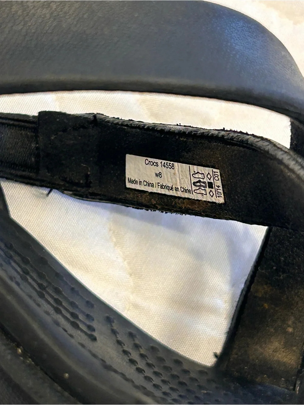 Crocs Cyprus IV Black Heels Women's Size 8 Style #14558